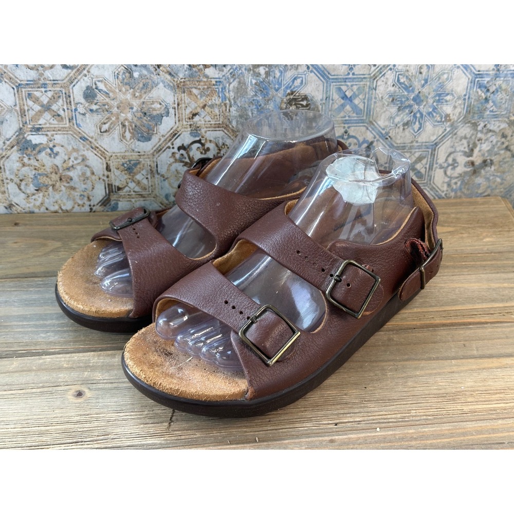 SAS Tripad Comfort Leather Slingback Sandals Womens 9.5 N Brown